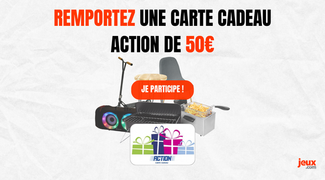 Gagnez une carte cadeau Action de 50€ !